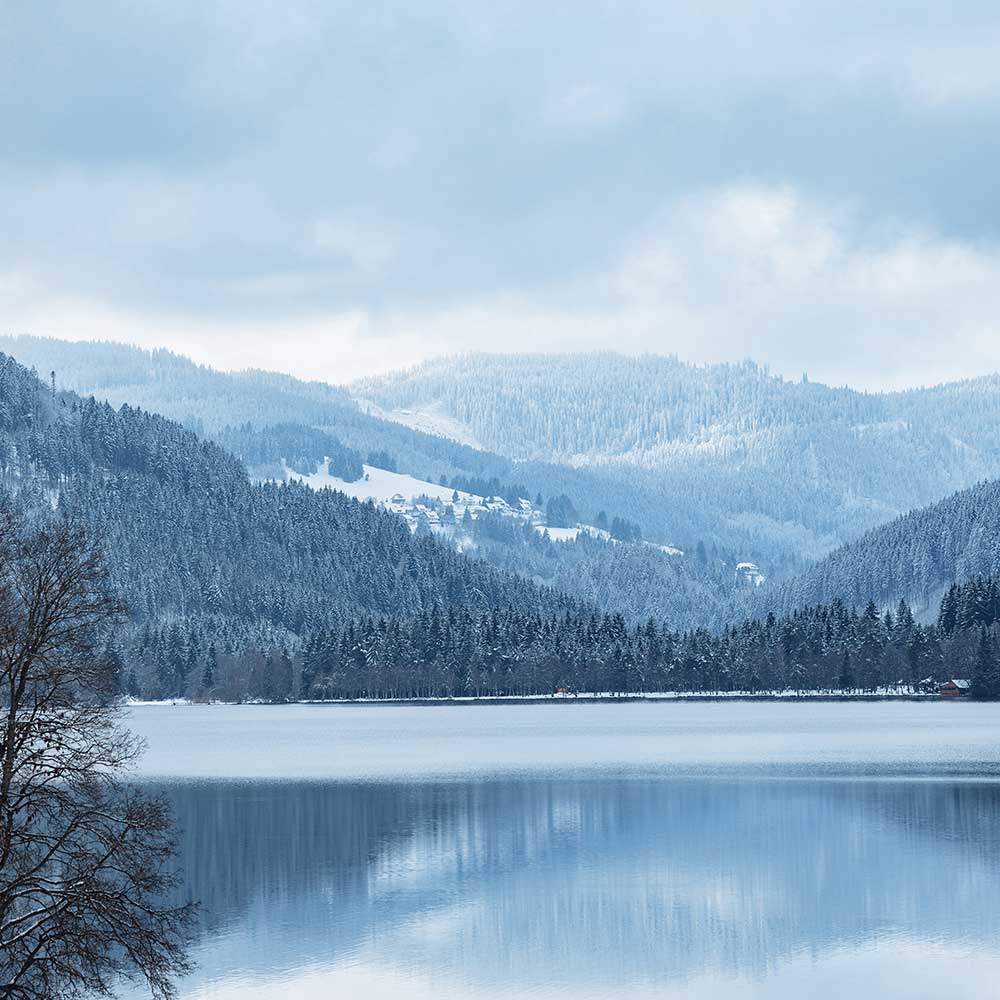 Schlittschuh fahren auf dem See