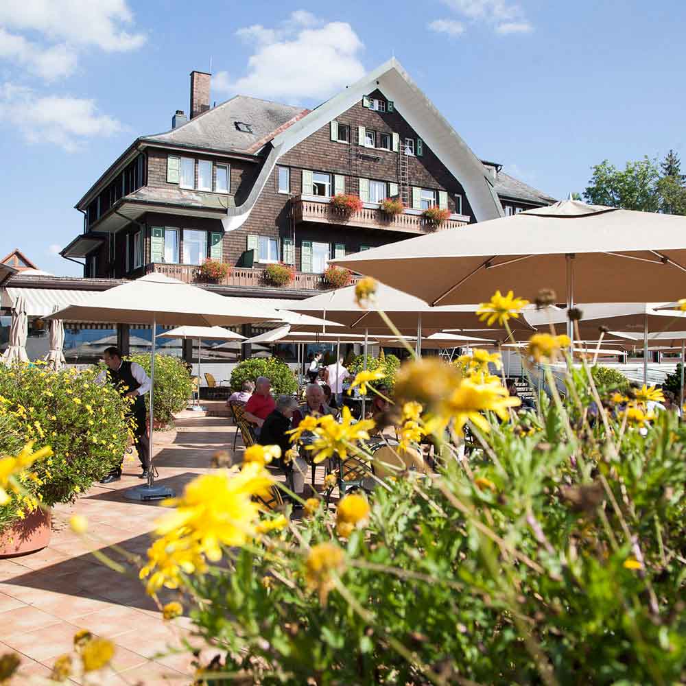 Treschers Terrasse im Sommer