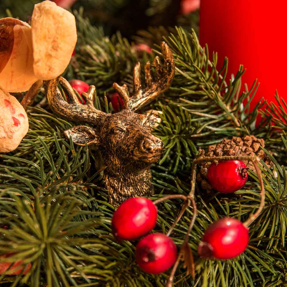 Weihnachtsbaum Hirsch deko
